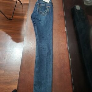 True Religion Women's Dark Blue Skinny Jeans